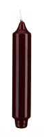 Punchkerzen Glanz-Lack Bordeaux 25 x 3 cm, 12 Stück