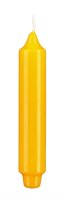 Punchkerzen Glanz-Lack Goldgelb 17 x 3 cm, 12 Stück