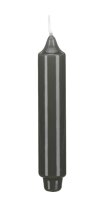 Punchkerzen Glanz-Lack Grau 17 x 3 cm, 12 Stück