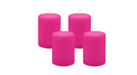 Adventskranzkerzen 4er Set Fuchsia Pink