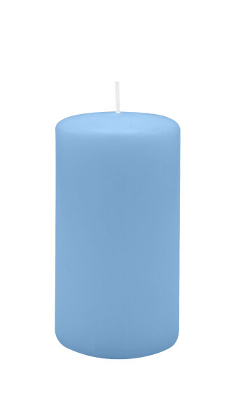 Stumpenkerzen Blue Bell Hellblau