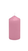 Stumpenkerzen Rosa mit Spitzkopf