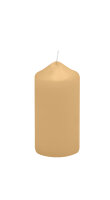 Stumpenkerzen Beige mit Spitzkopf