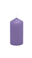 Stumpenkerzen Lavendel-Lilac mit Spitzkopf