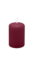 Stumpenkerzen Bordeaux Ø 3 x 5 cm, 20 Stück