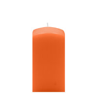Quaderkerzen Karotte Dunkel-Orange