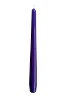 Gelackte Spitzkerzen Violett 24 x 2,3 cm, 12 Stück