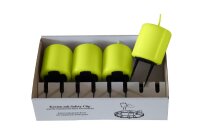 Adventskranzkerzen mit Halter Lime Grün 4er Set