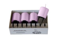 Adventskranzkerzen mit Halter Mittelflieder 4er Set