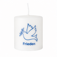 Friedenskerze Friedenstaube 6 x 5 cm
