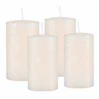 Rustik Adventskranzkerzen 4er Set Champagner 10 x 6 cm