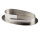 Kerzenleuchter für Ovalkerzen Silber Messing für Kerzen 7 x 14 cm