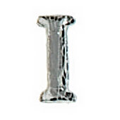 Wachsbuchstabe CLASSIC "I" 8mm, Silber