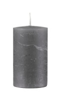 Kerzenrohling Grau 20 x 7 cm durchgefärbt Rustik
