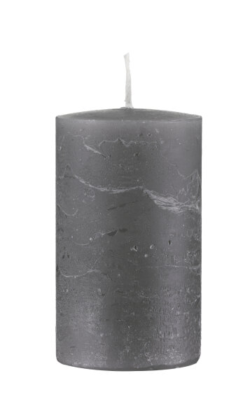 Kerzenrohling Grau 30 x 10 cm durchgefärbt Rustik